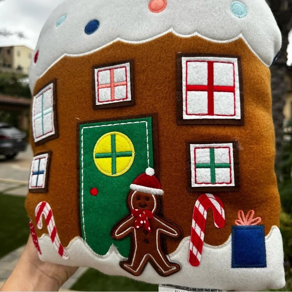 Target gingerbread house man pillow Christmas holiday novelty plush wondershop